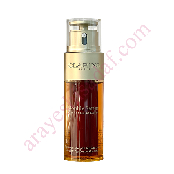double-serum-clarins1 دابل سرم کنسانتره کنترل کننده پیری کلارنس CLARINS DOUBLE SERUM